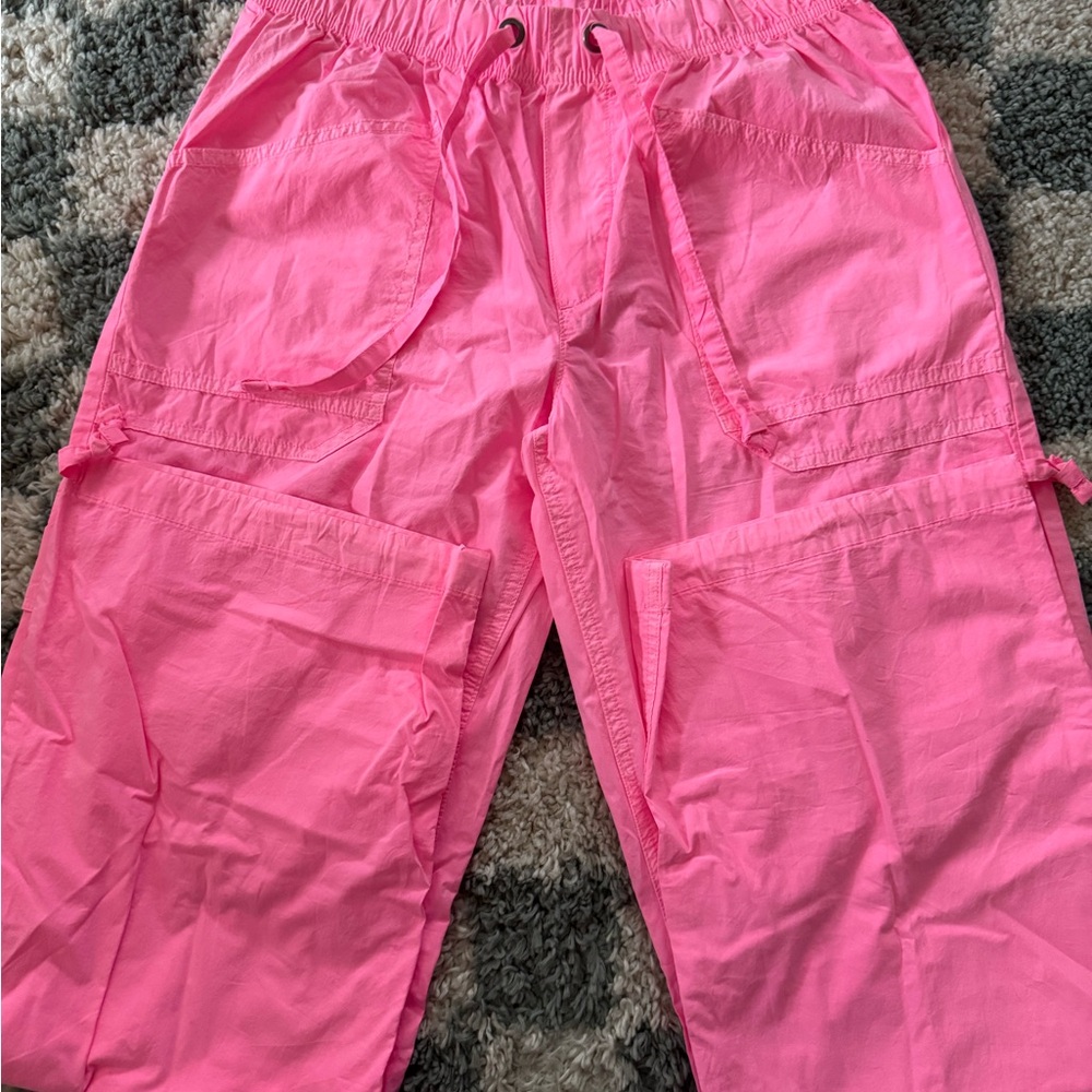 Arie Neon Pink Cargo Pants | NEW WITH TAGS